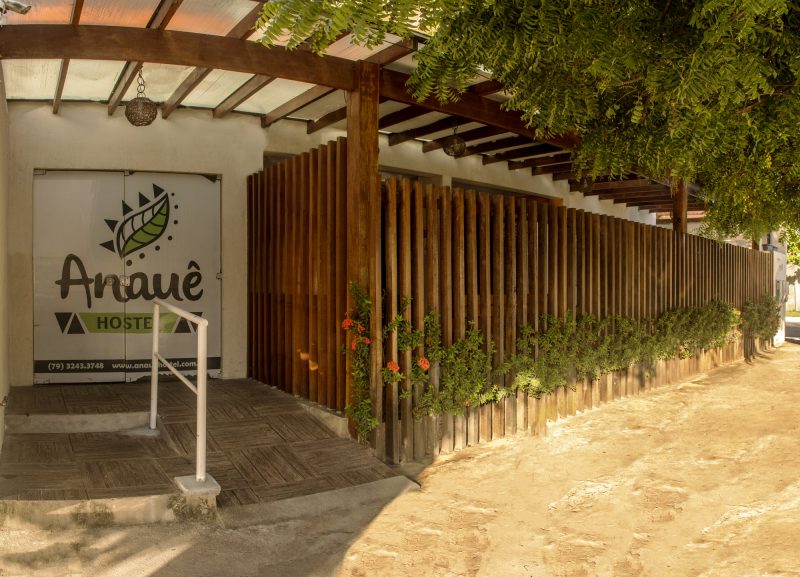 Entrada do hostel